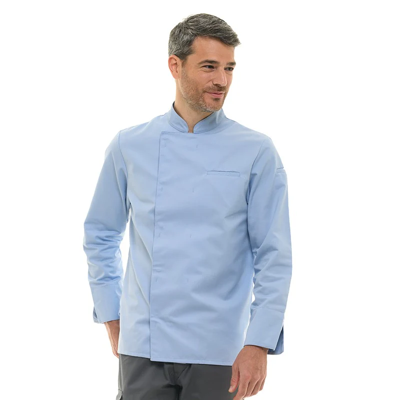 Veste de Cuisine Homme Texas Manches Longues Royal - MANELLI - Image 15