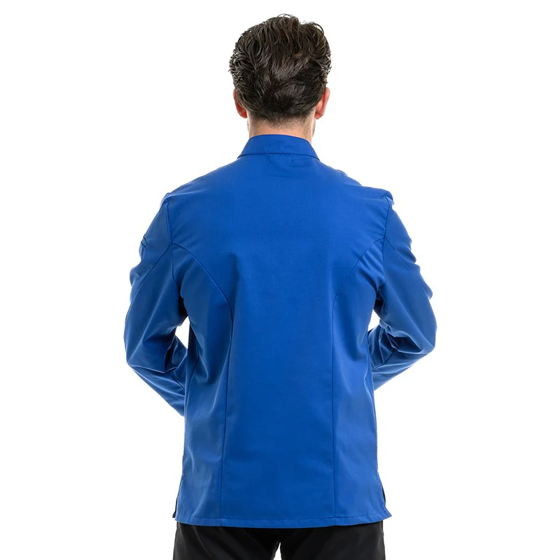 Veste de Cuisine Homme Texas Manches Longues Royal - MANELLI - Image 4