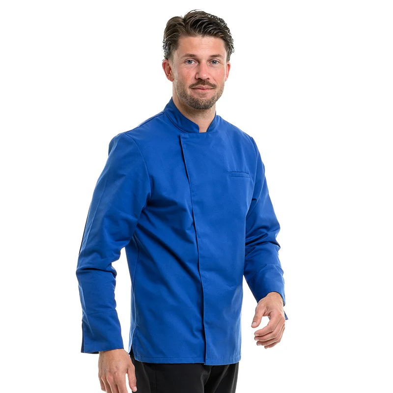 Veste de Cuisine Homme Texas Manches Longues Royal - MANELLI - Image 6