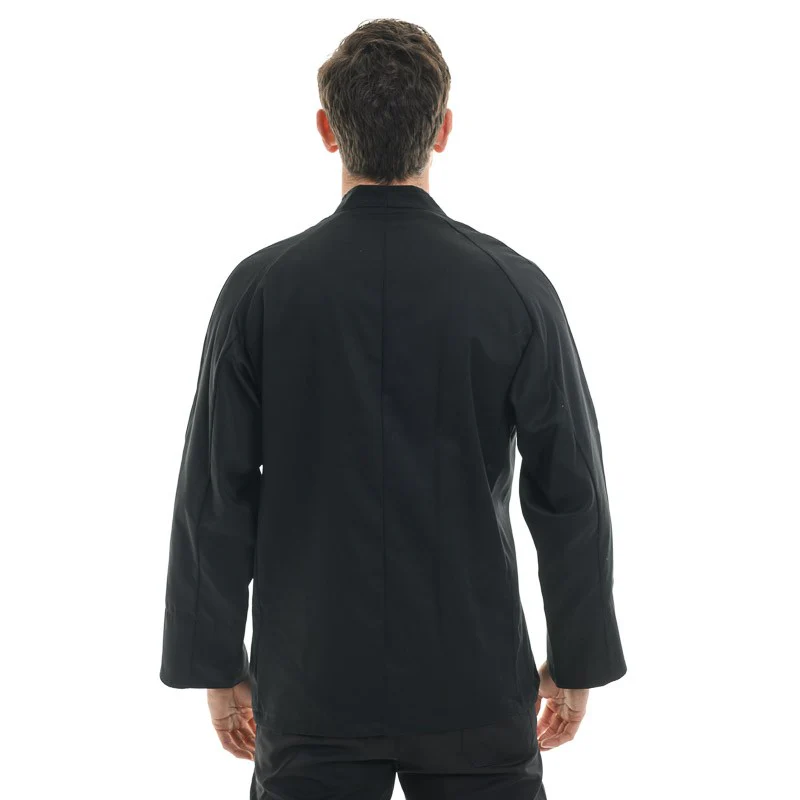 Veste de Cuisine Homme Noire Kimono - EGOCHEF - Image 3
