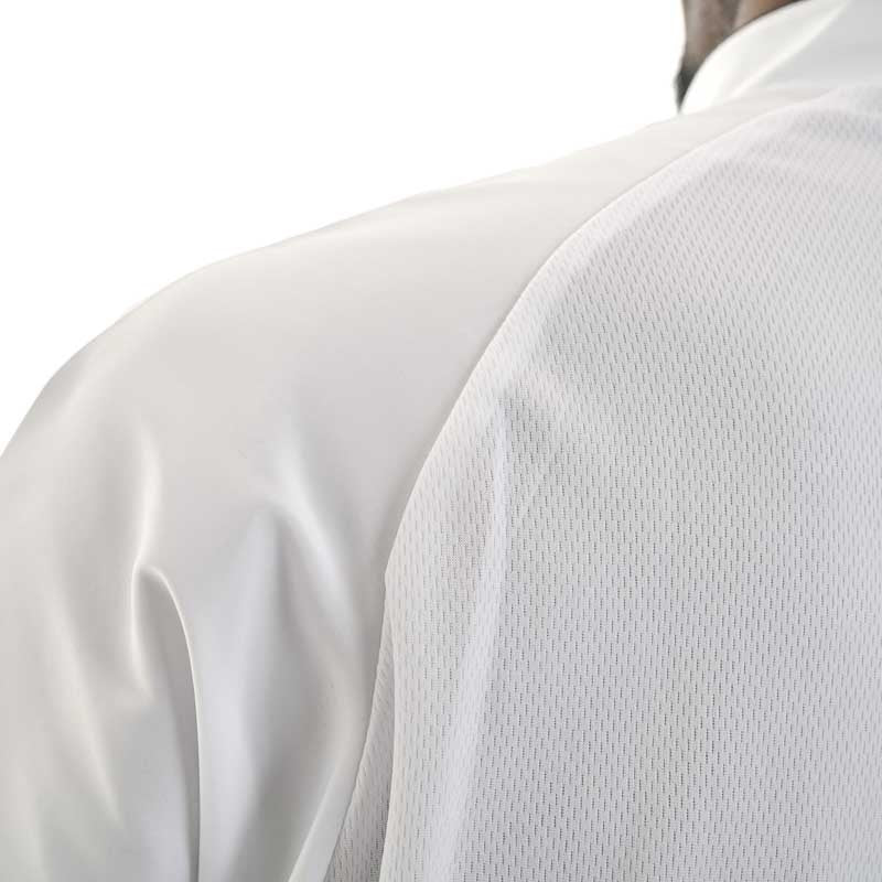 Veste de Cuisine Homme Manches Courtes Été Lino Blanche - EGOCHEF - Image 5