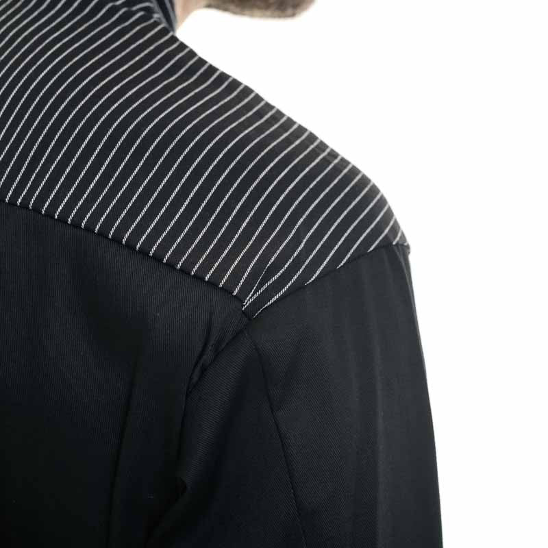 Veste de Cuisine Homme Manches Longues Lux Noir - EGOCHEF - Image 4