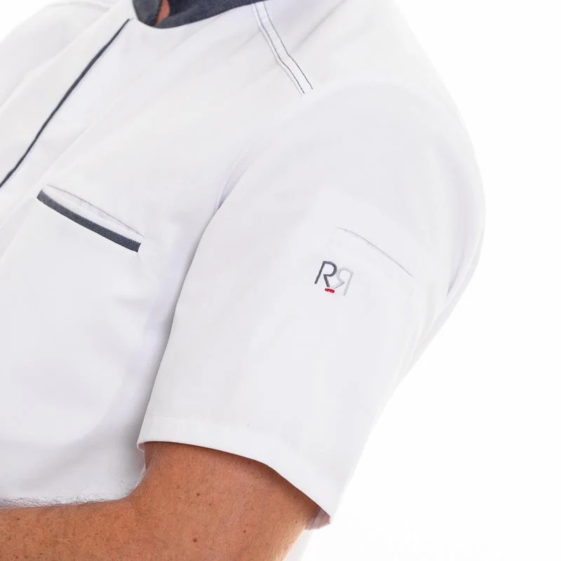 Veste de Cuisine Manches Courtes Abax Denim - ROBUR - Image 6