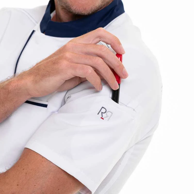 Veste de Cuisine Manches Courtes Abax Marine - ROBUR - Image 6