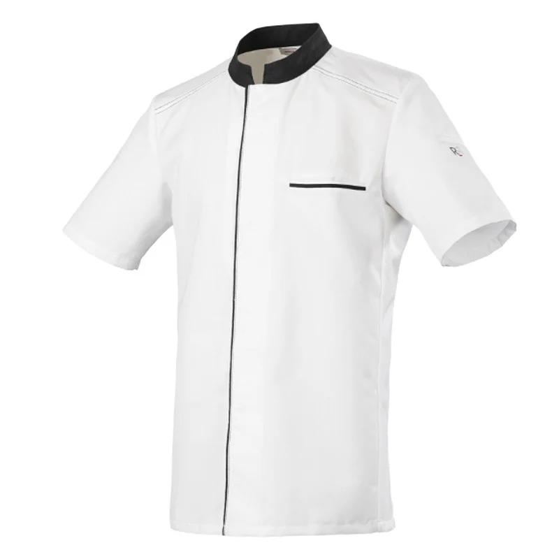 Veste de Cuisine Manches Courtes Abax Moka - ROBUR - Image 5