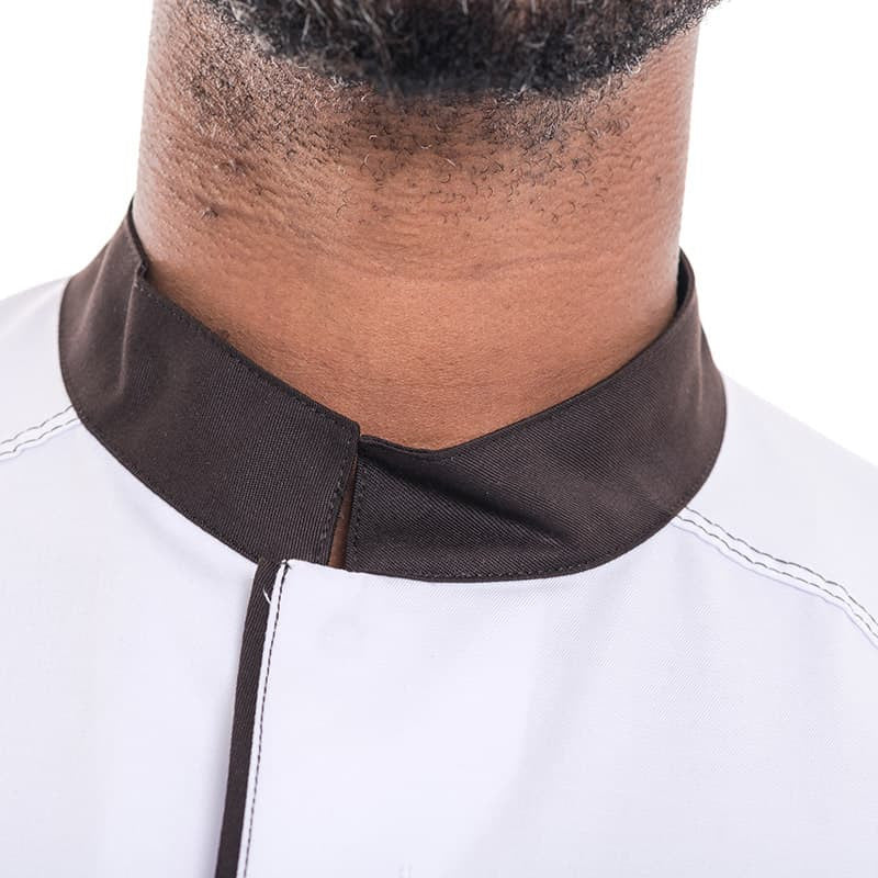 Veste de Cuisine Manches Courtes Abax Moka - ROBUR - Image 9