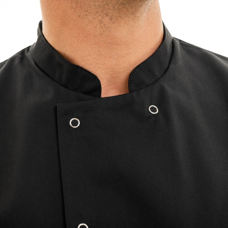 Veste de Cuisine Apprenti Noir Unisexe Marx Manches Courtes - MANELLI - Image 5