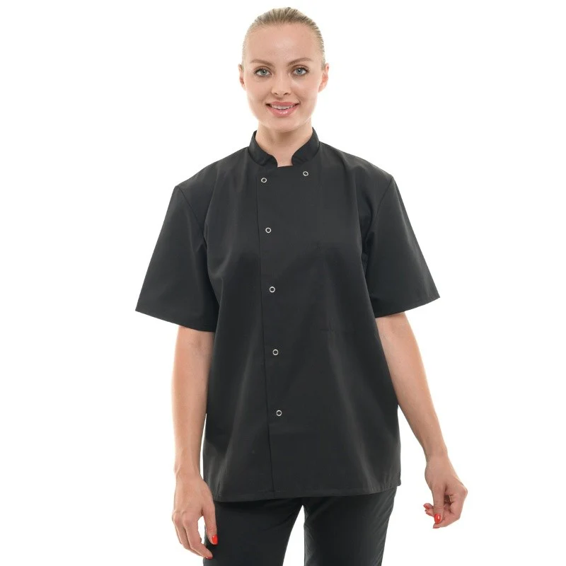 Veste de Cuisine Apprenti Noir Unisexe Marx Manches Courtes - MANELLI - Image 8