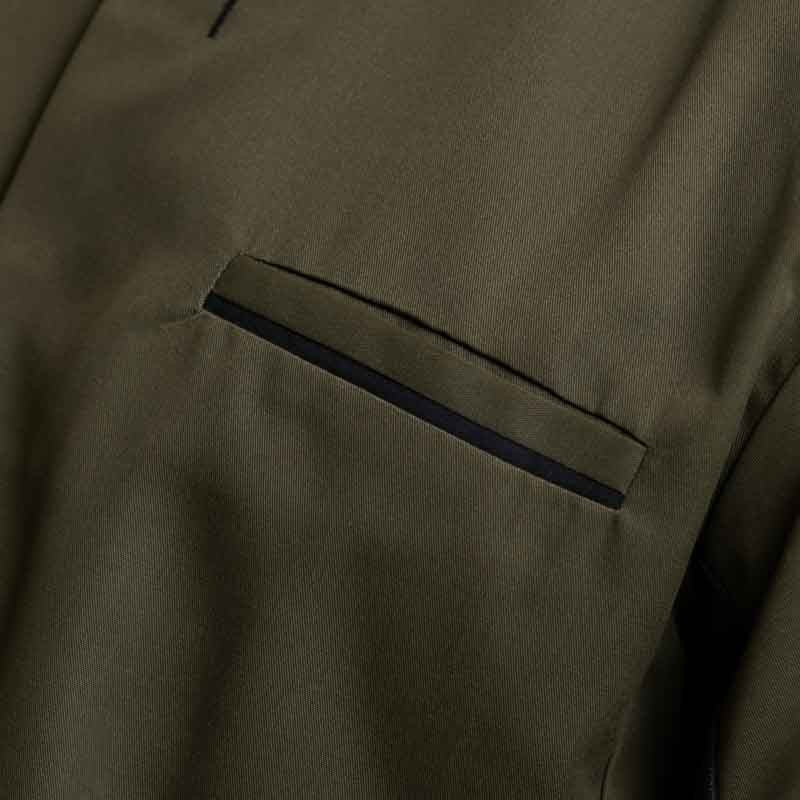 Veste de Cuisine Manches Courtes DUNES Olive/Noir - ROBUR - Image 5