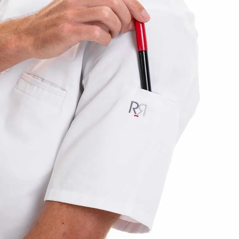 Veste de Cuisine Manches Courtes ENERGY Blanc - ROBUR - Image 7