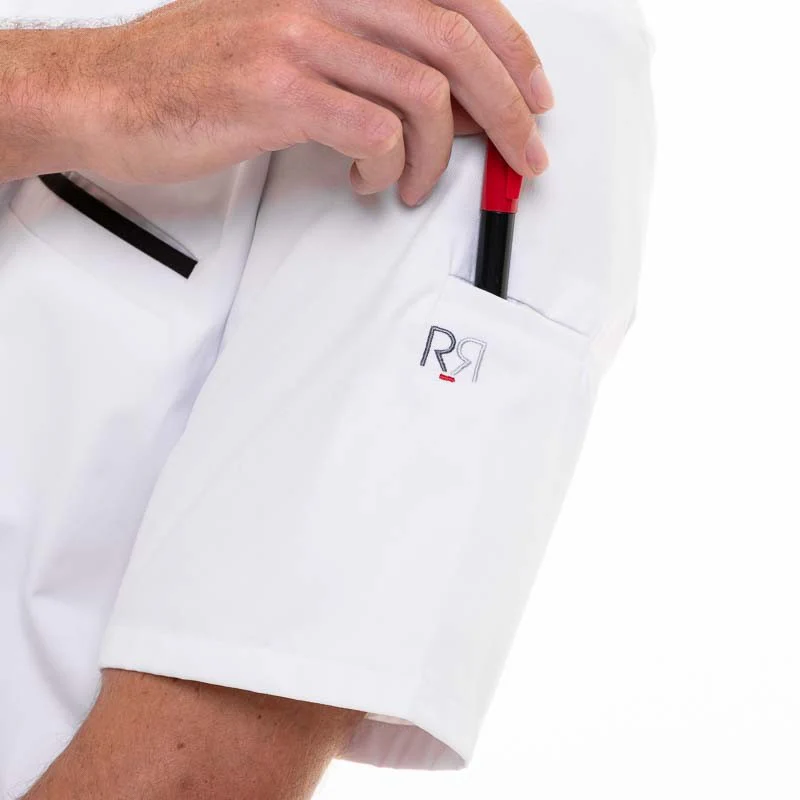 Veste de Cuisine Homme Manches Courtes Blanc Moka Energy - ROBUR - Image 5