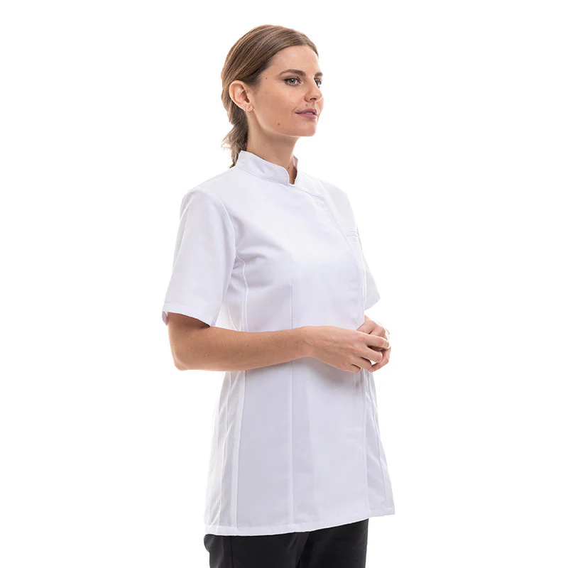 Veste de Cuisine Femme Manches Courtes EXPRESSION Blanc - ROBUR - Image 2