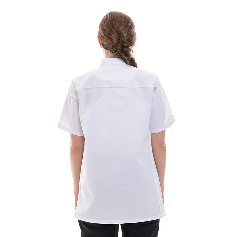 Veste de Cuisine Femme Manches Courtes EXPRESSION Blanc - ROBUR - Image 4