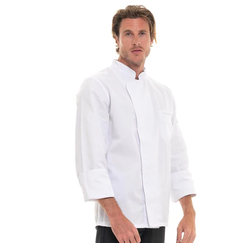 Veste de Cuisine Manches Longues Energy Blanc - ROBUR - Image 2