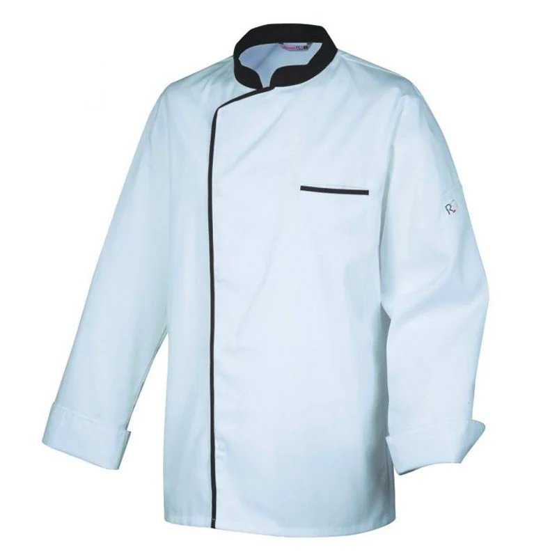Veste de Cuisine Manches Longues Energy Blanc/Moka - ROBUR