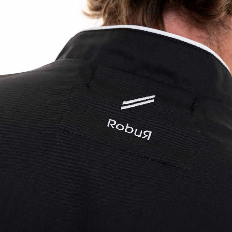 Veste de Cuisine Manches Longues ERIC Noir - ROBUR - Image 4