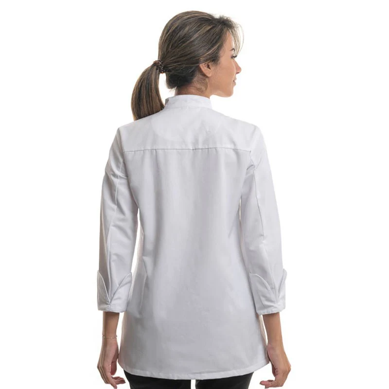 Veste de Cuisine Femme Manches Longues Eexpression Blanc - ROBUR - Image 4