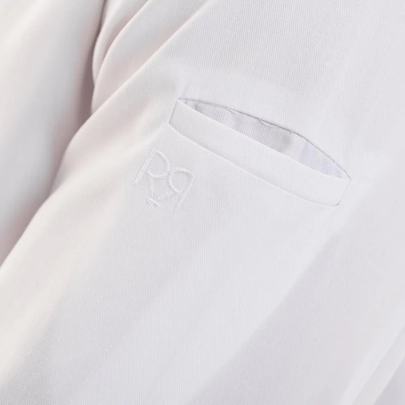 Veste de Cuisine Homme Style Chemise Manches Longues FIGARI Blanc - ROBUR - Image 7