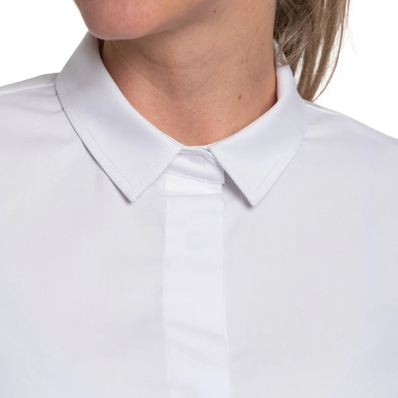 Veste de Cuisine Femme Manches Longues Blanc Flores - ROBUR - Image 10