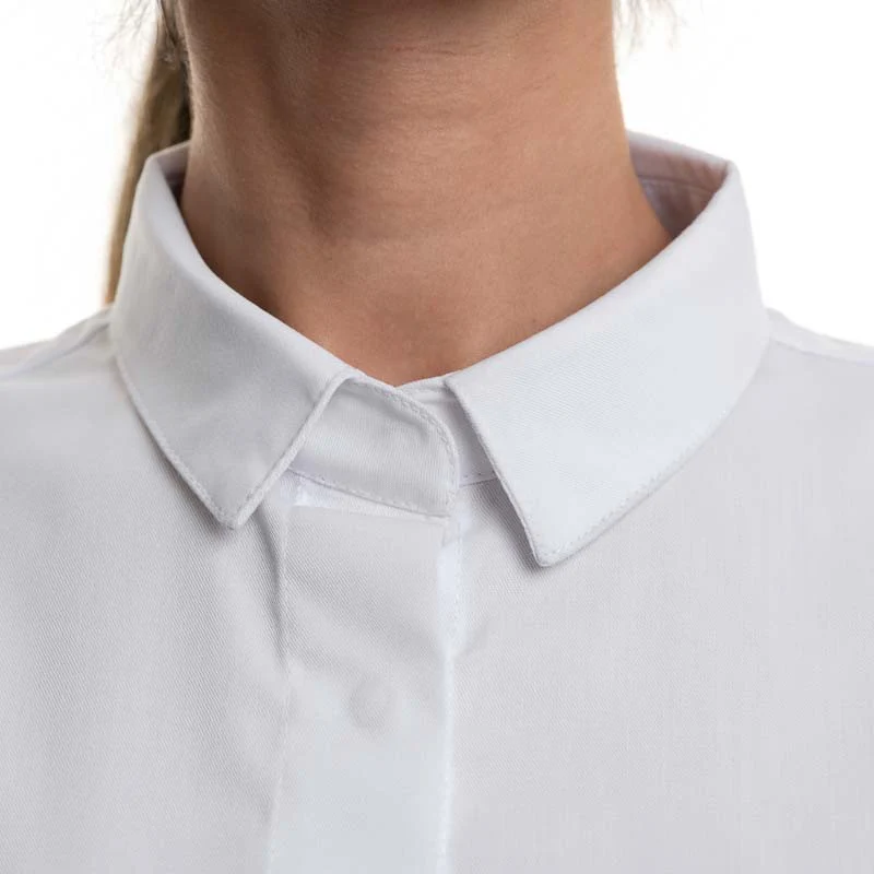 Veste de Cuisine Femme Manches Longues Blanc Flores - ROBUR - Image 6