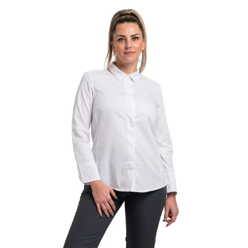 Veste de Cuisine Femme Manches Longues Blanc Flores - ROBUR - Image 7