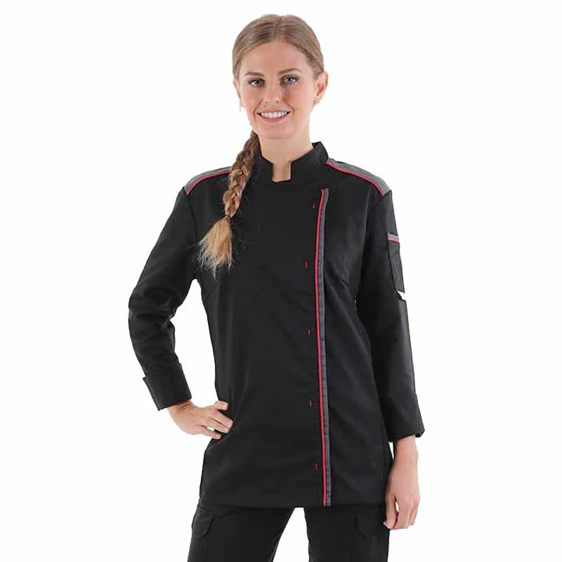 Veste de Cuisine Manches Longues Fusion Femme - MANELLI - Image 2