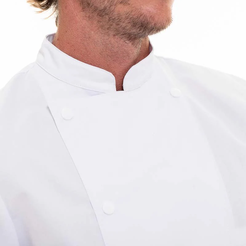 Veste de Cuisine Manches Longues MADRAS Blanc - ROBUR - Image 5