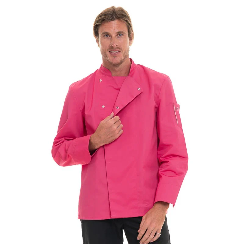 Veste de Cuisine Nero Fuschia Manches Longues - ROBUR - Image 2
