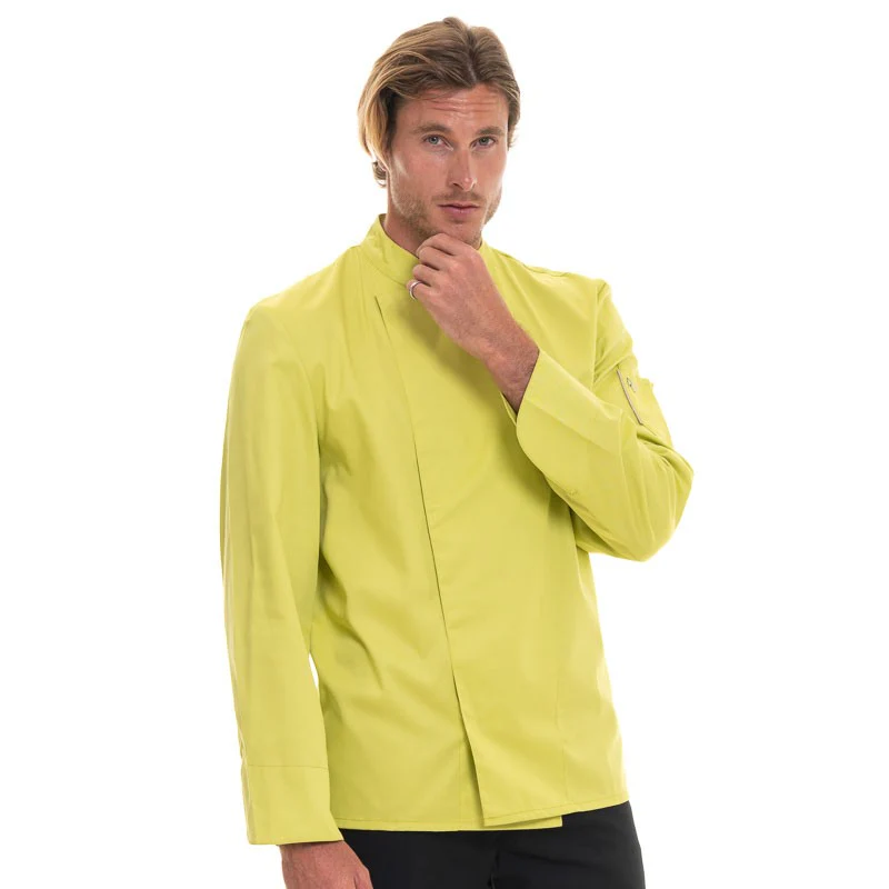 Veste de Cuisine Homme Manches Longues Pistache Nero - ROBUR - Image 2