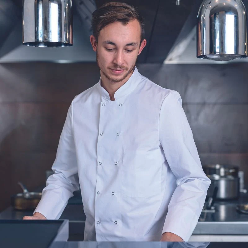 Veste de Cuisine Mixte Butcher Blanc - LAFONT CUISINE - Image 3