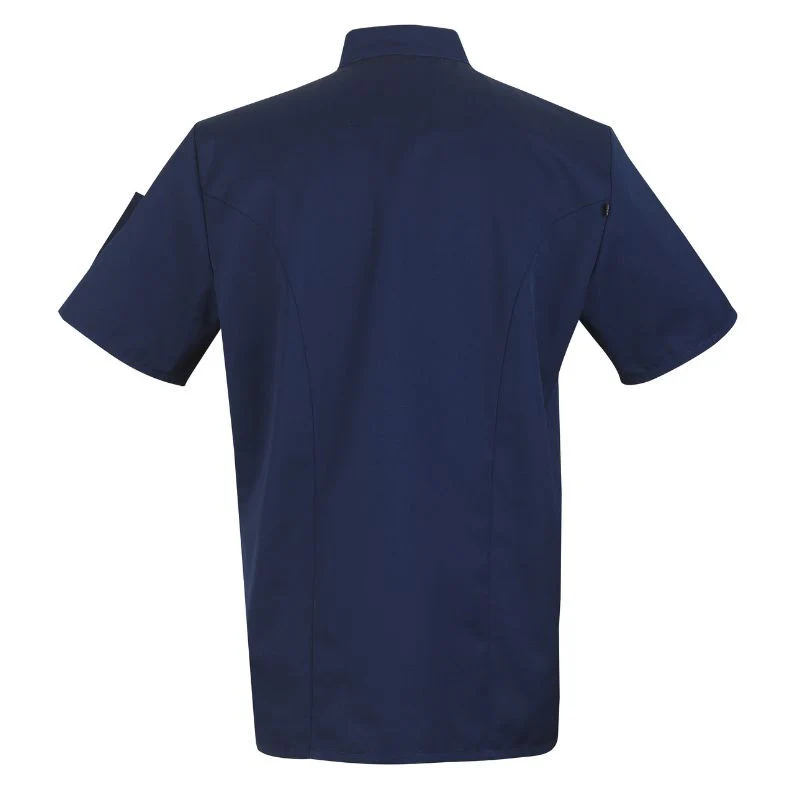 Veste de Cuisine Unisexe Manches Courtes Marine NERO - ROBUR - Image 2