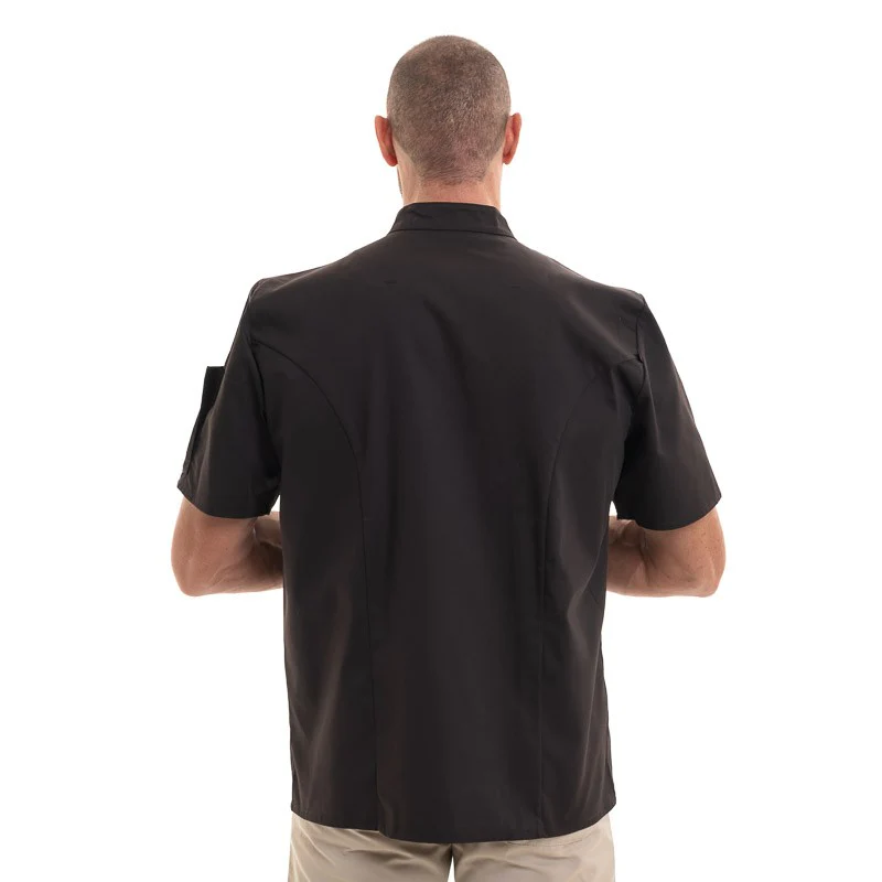 Veste de Cuisine Nero Manches Courtes Moka - ROBUR - Image 3