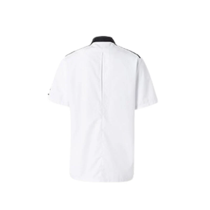 Veste de Cuisine Femme Manches Courtes Respirante Néospirit Blanche Liseré Noir - MOLINEL - Image 2