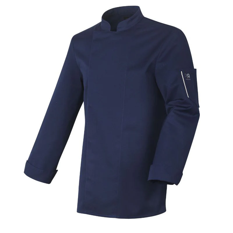 Veste de Cuisine Mixte Manches Longues Marine Nero - ROBUR