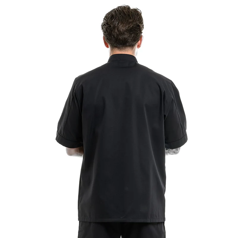 Veste de Cuisine Homme Dual Noir Bleu - MANELLI - Image 4