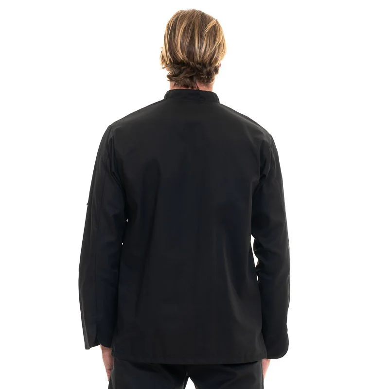 Veste de Cuisine Homme Iron Boutons Argentés Noire - MANELLI - Image 8