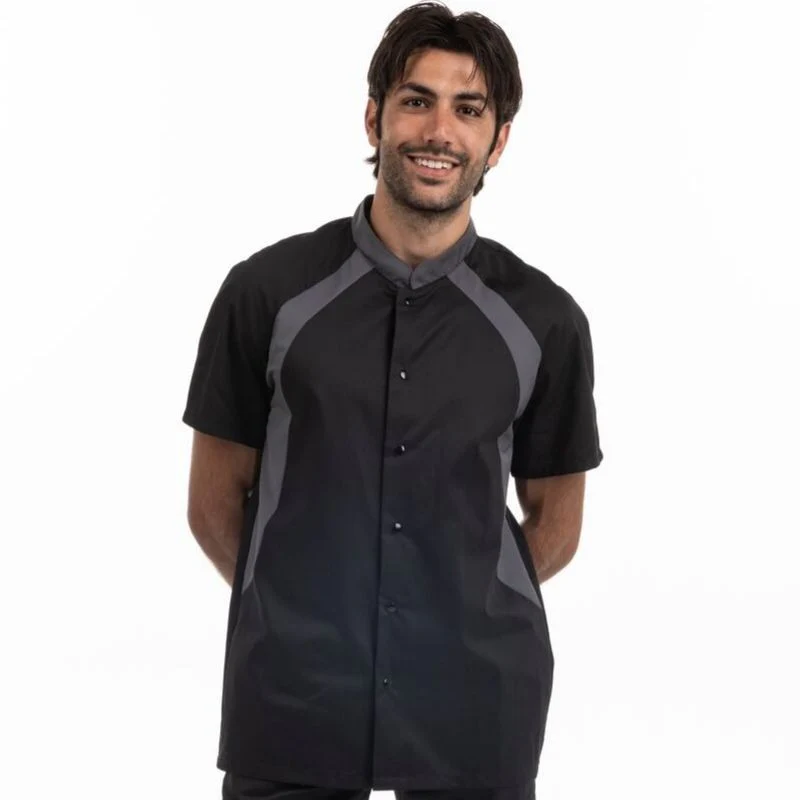 Veste de Cuisine Noire et Rouge Duo - MANELLI - Image 13