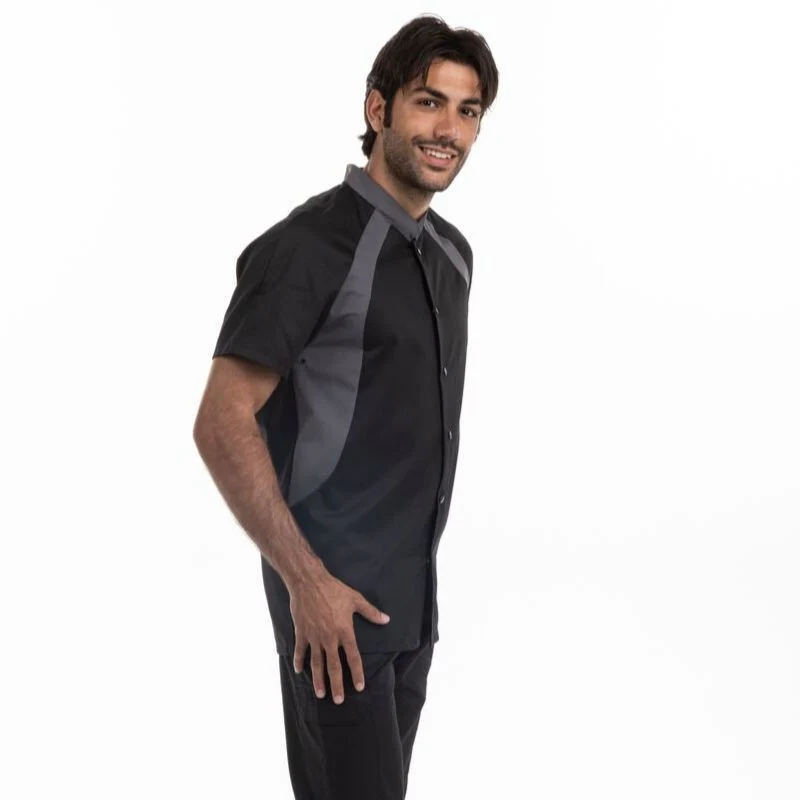 Veste de Cuisine Noire et Rouge Duo - MANELLI - Image 14