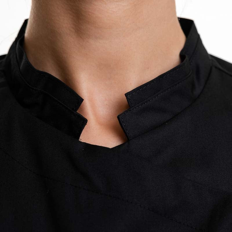 Veste de Cuisine Noire Double Col Nutmeg Femme - LAFONT CUISINE - Image 5