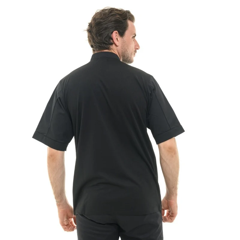 Veste de Cuisine Noire Manches Courtes - MANELLI - Image 3