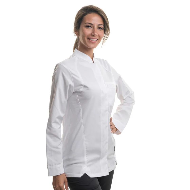 Veste de Cuisine Pepper Blanc Femme - LAFONT CUISINE - Image 3
