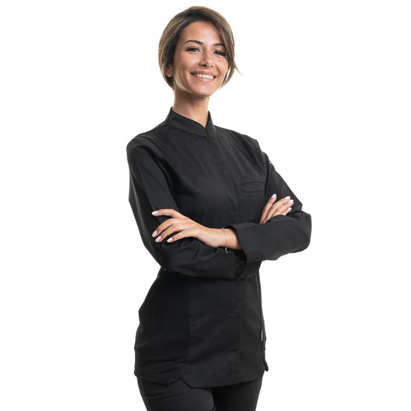 Veste de Cuisine Pepper Noir Femme - LAFONT CUISINE - Image 3