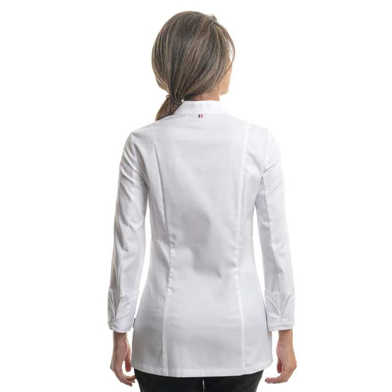 Veste de Cuisine Platine Blanc Femme - LAFONT CUISINE - Image 4