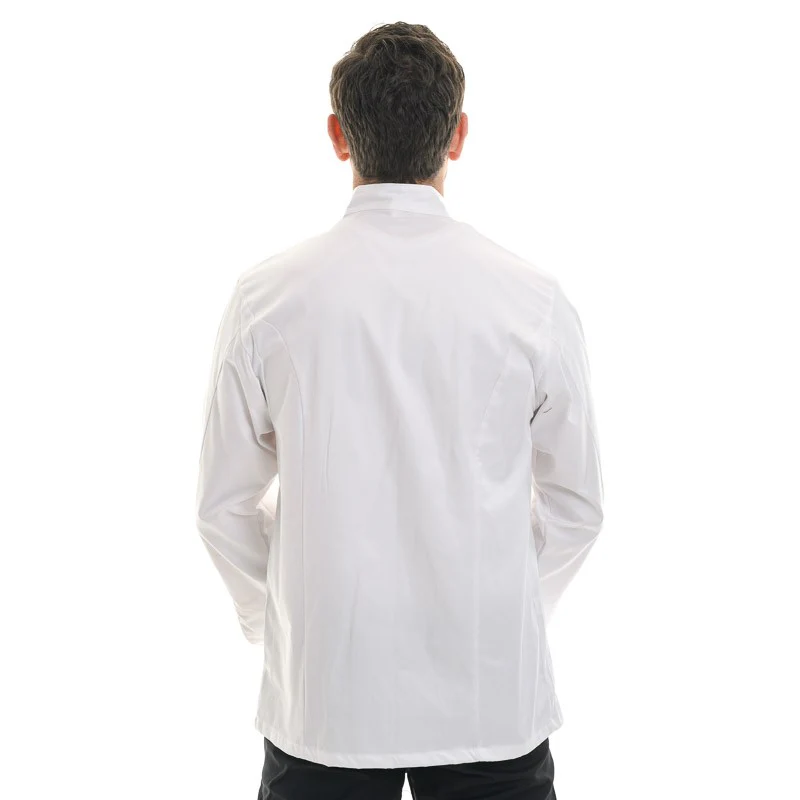 Veste de Cuisine Andrea Piping Blanche - EGOCHEF - Image 3