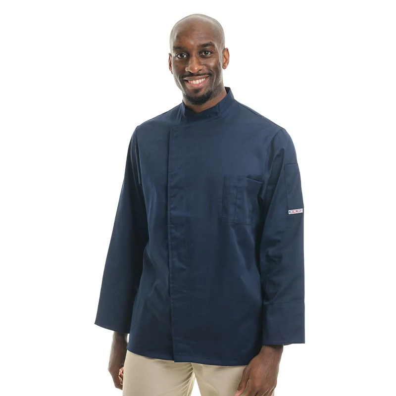 Veste de Cuisine Homme Manches Longues Bleu Primo - EGOCHEF