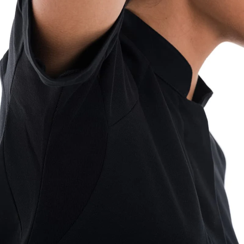 Veste de Cuisine Femme Noire Col Mao Gloria - ROBUR - Image 12