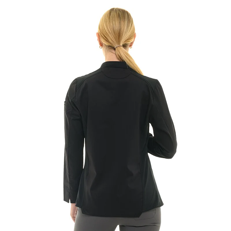 Veste de Cuisine Noire Femme Greta - ROBUR - Image 3