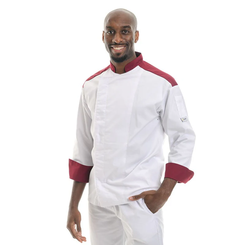 Veste de Cuisine Red Master Manches Coutes - MANELLI - Image 5