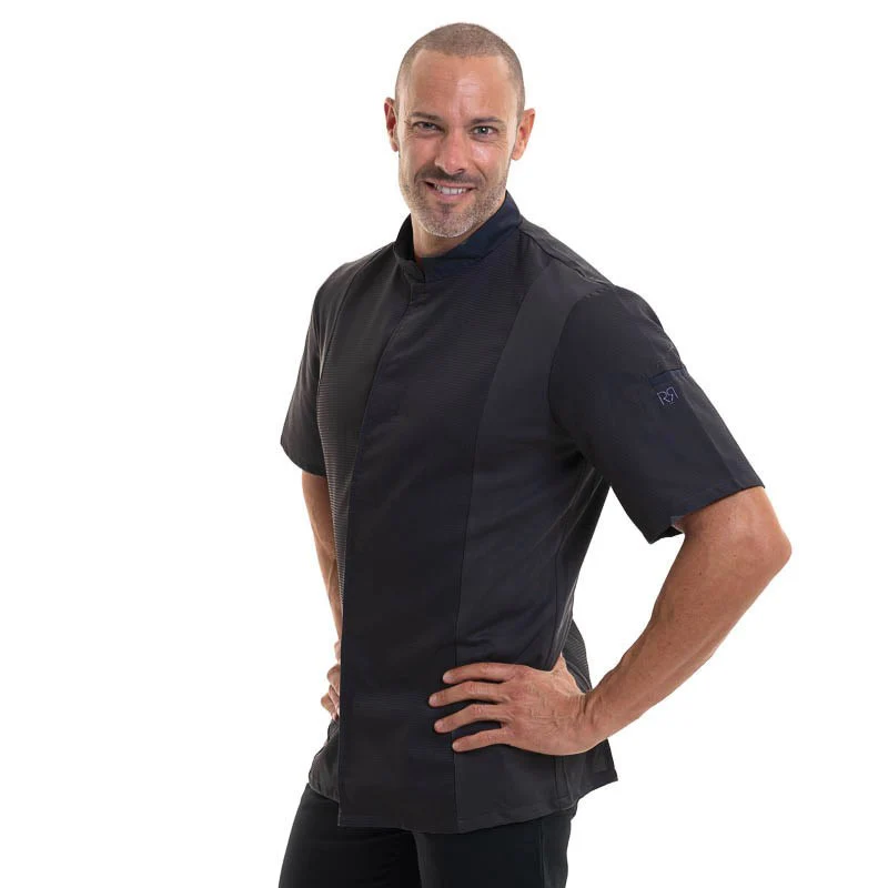 Veste de Cuisine Respirante Noir ML Siaka - ROBUR - Image 3