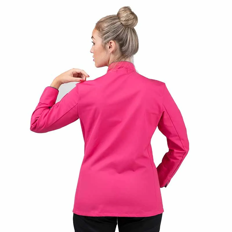 Veste de Cuisine Rose Femme Orchestra Liseré Gris - MANELLI - Image 5